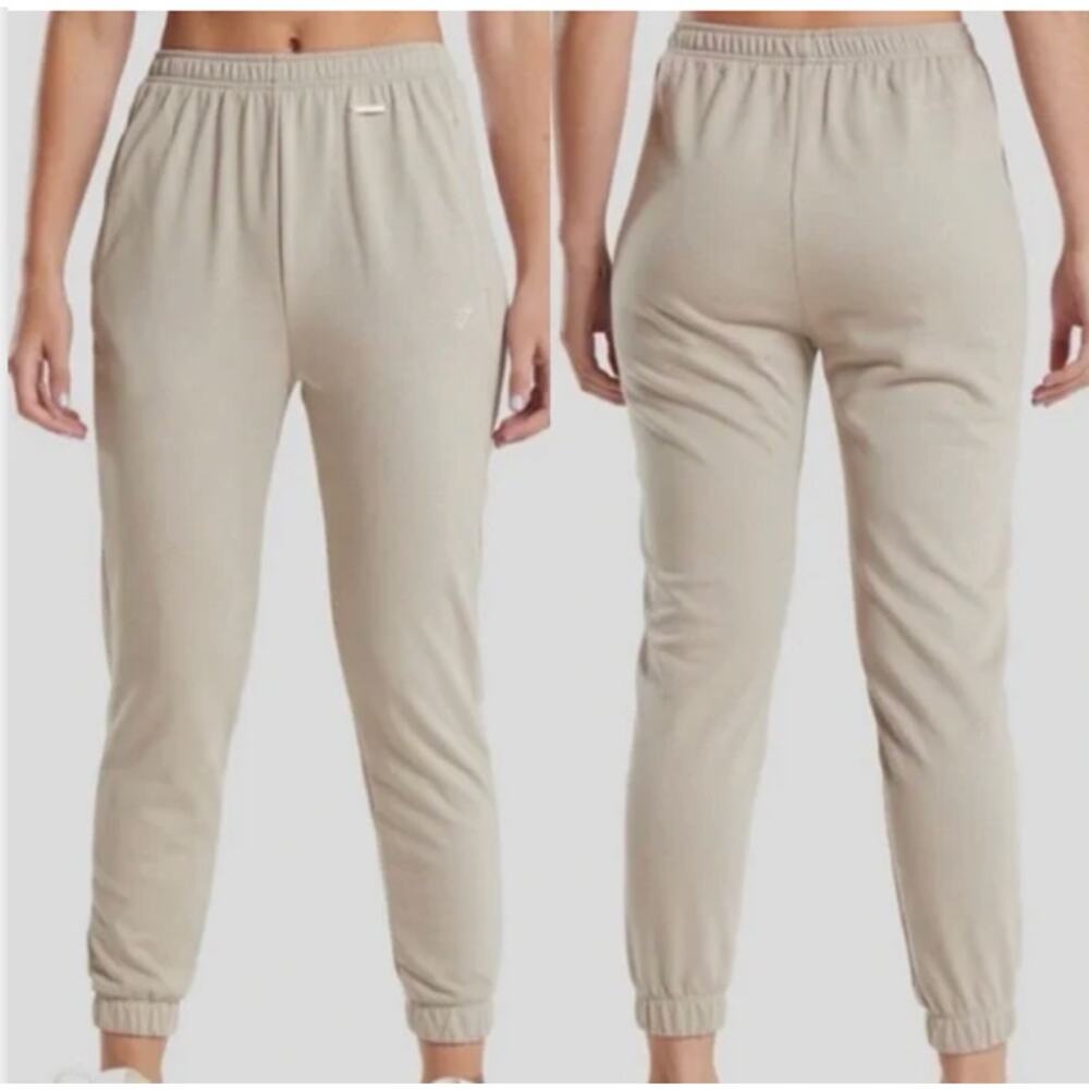 Gymshark x Whitney Simmons Fitted Jogger Sweatpants Mink Sz X-Small